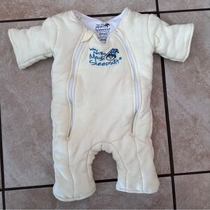 Baby Merlin's Magic Sleepsuit- Fresh Cream color